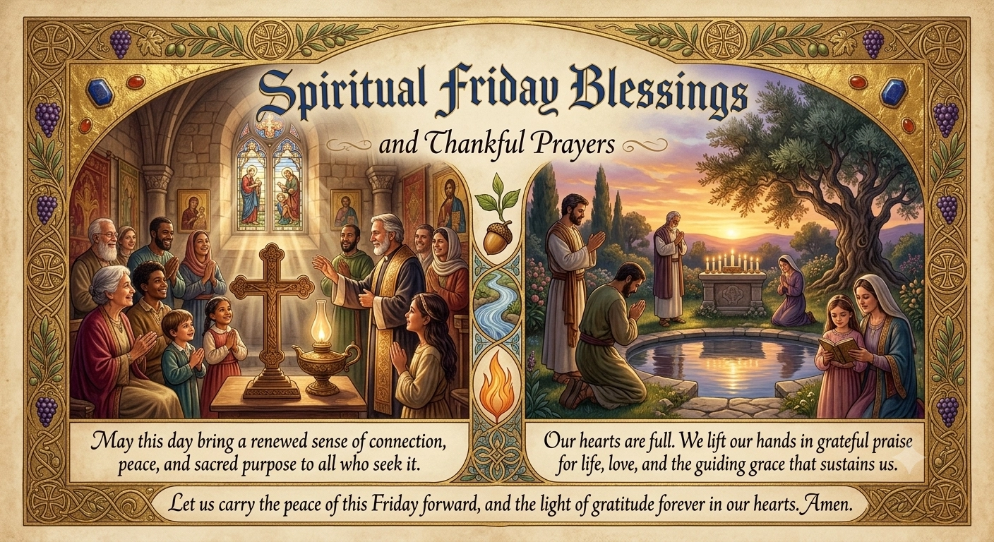 Blessed Friday morning quote image for sharing