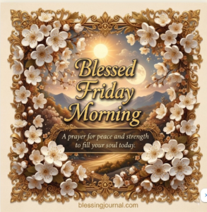 Friday morning prayer for peace and strength