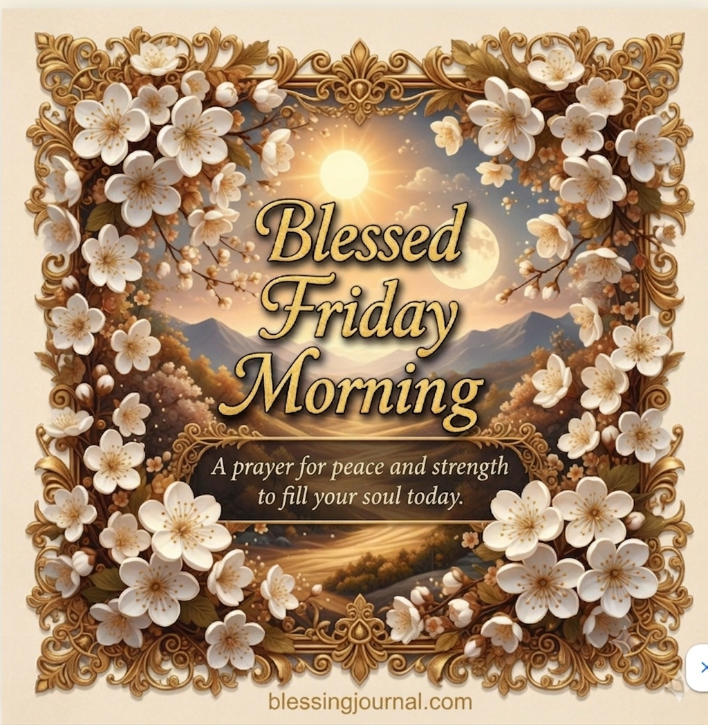Friday morning prayer for peace and strength