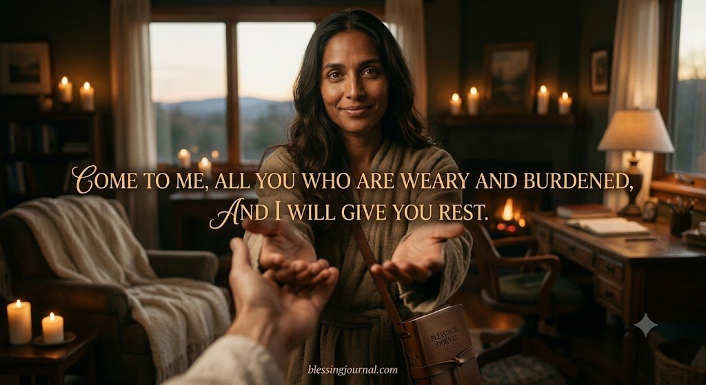 Come to me, all you who are weary and burdened, and I will give you rest.