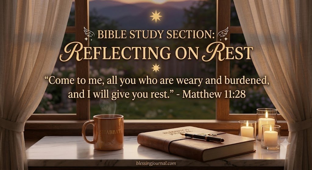 Bible Study Section: Reflecting on Rest" image